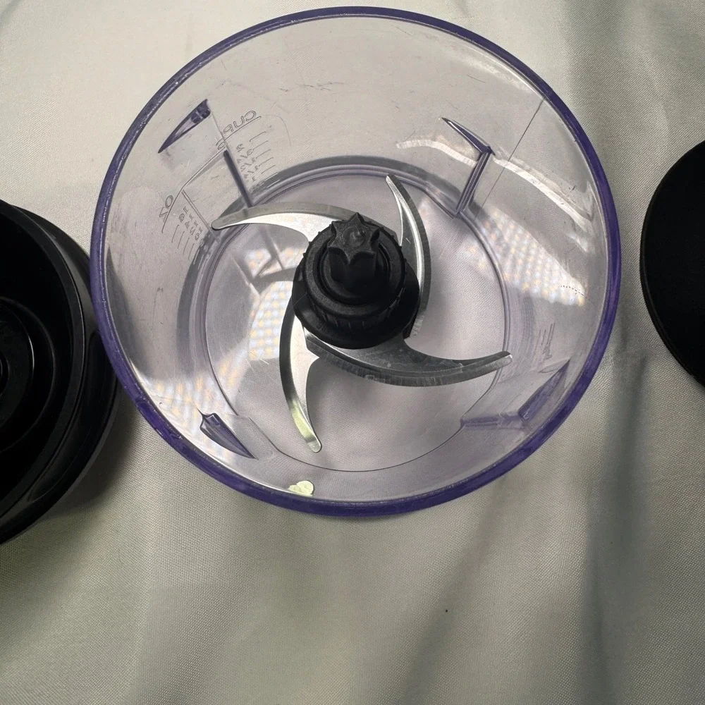 Ninja Express Chop Replacement 16oz 2 Cup Bowl with Storage Lid and Splash Guard